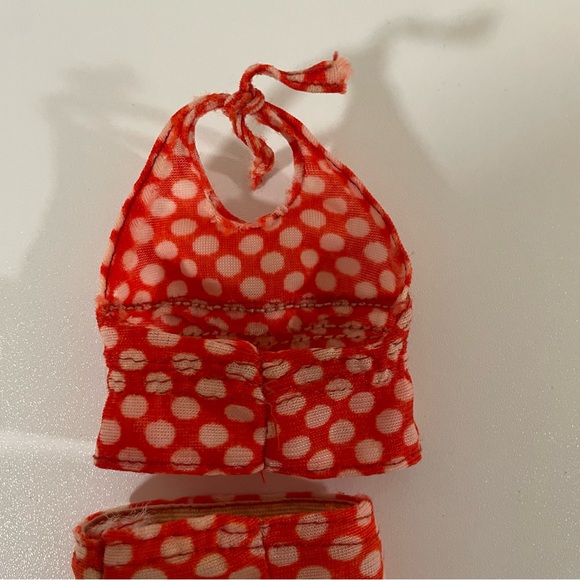 Vintage Mattel 1974 Barbie Best Buy Polka Dot Halter & Pants Outfit #7813 - Picture 8 of 10